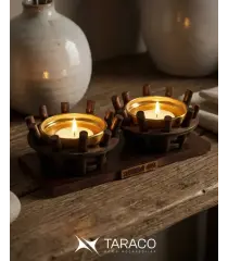 جاشمعی دست ساز مروارید دوتایی تاراکو