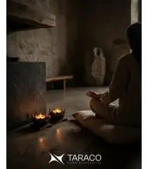 جاشمعی دست ساز مروارید دوتایی تاراکو